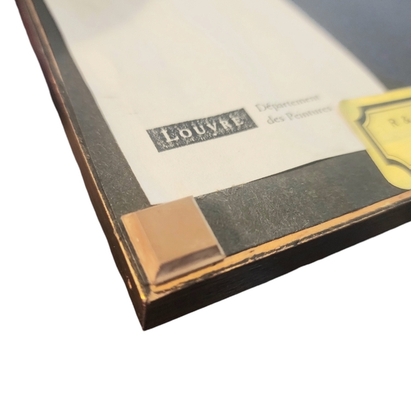 Vintage Rembrandt "Supper at Emmaus, 1648" Miniature Framed Print 6.5"X6.5"X0.5" - Picture 12 of 14